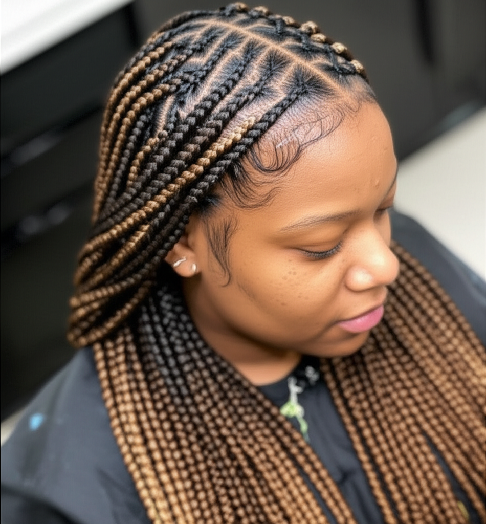 Knotless braids