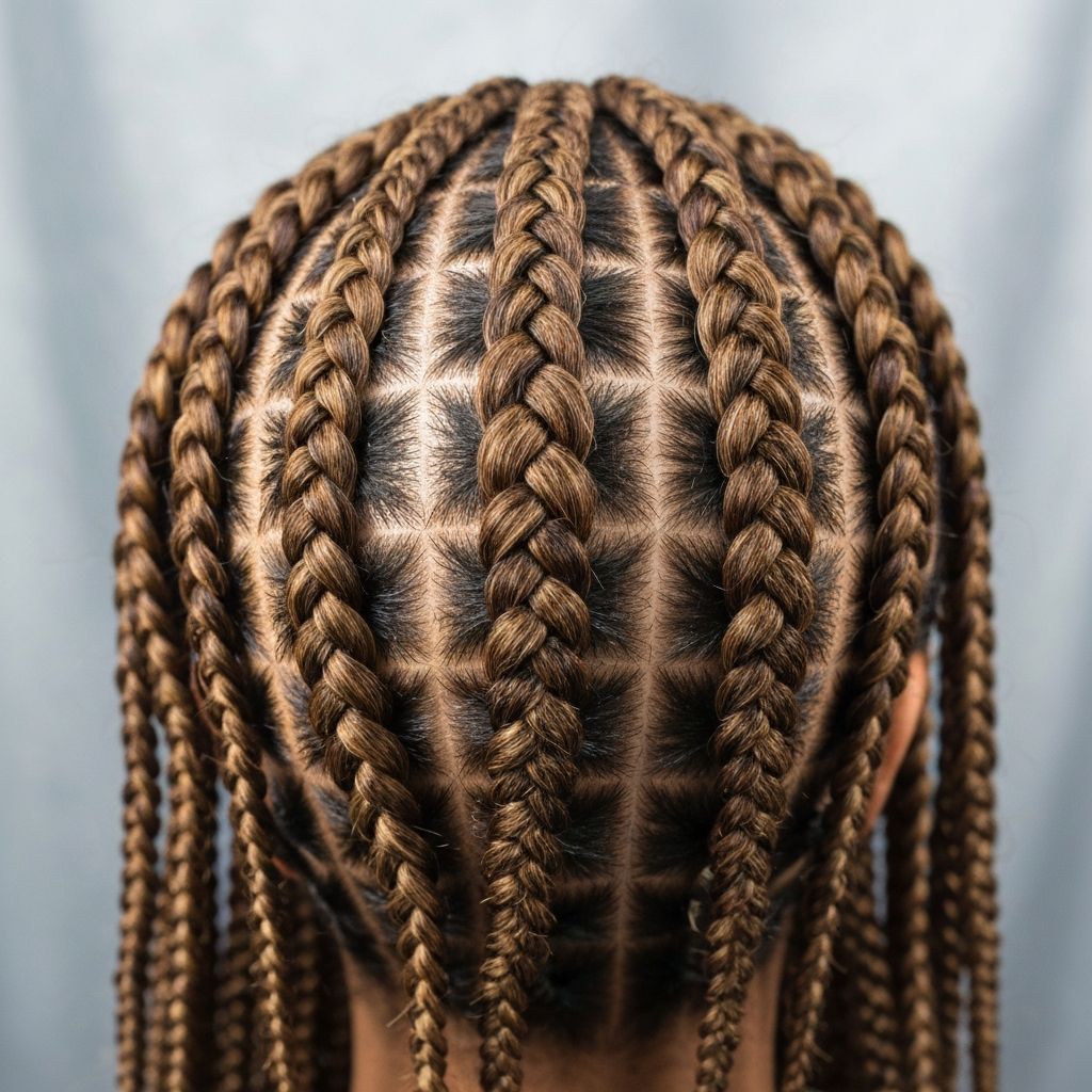 Triangle box braids